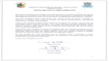NOTA DE ESCLARECIMENTO NOTA DE ESCLARECIMENTO